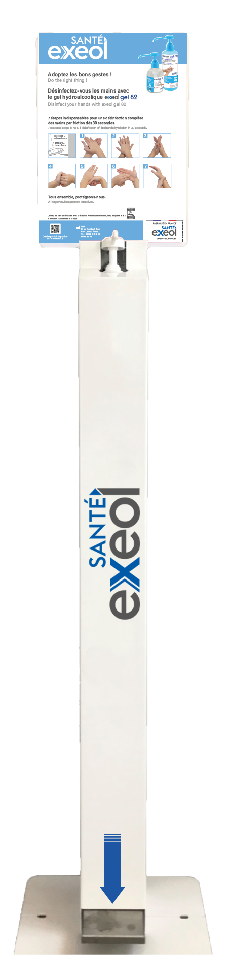 DISTRIBUTEUR GEL HYDROALCOOLIQUE